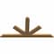 Ekena Millwork Saratoga Timber Gable Bracket, Western Red Cedar, 48"W x 24"H x 1 1/2"D x 3 1/2"F, 12/12 Pitch GBW048X24X0204SAR00SWR - alternate 2